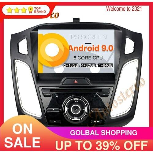 DSP Android 9.0 PX5/PX6 Car DVD Player Multimedia Player GPS Navigation For Ford Focus 2012-2019 Auto Radio Stereo Head Unit ISP