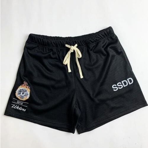 Summer Mens Casual Running Sports Pants Mesh Breathable Squat Basketball Three-Point Pants Muscle Training Fitness Shorts