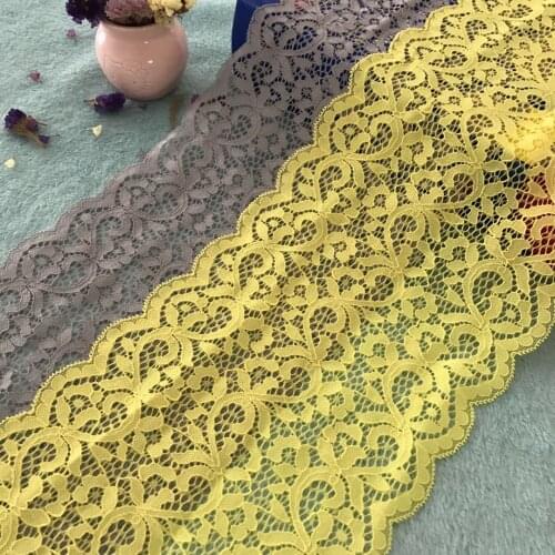 Model CD1441,17.5 cm elastic, good quality small broken flower lace