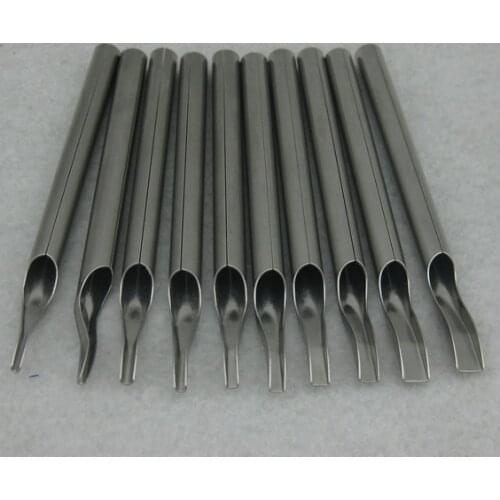 10PCS 105mm Extra Long Stainless Steel Tattoo Tips Nozzle Set For Tattoo Needles Accessory Supply