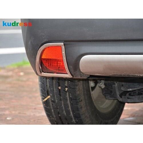 For Peugeot 2008 chrome accessories Rear Fog Light frame Cover Trims ABS Chromium Styling Exterior decoration 2014 Year