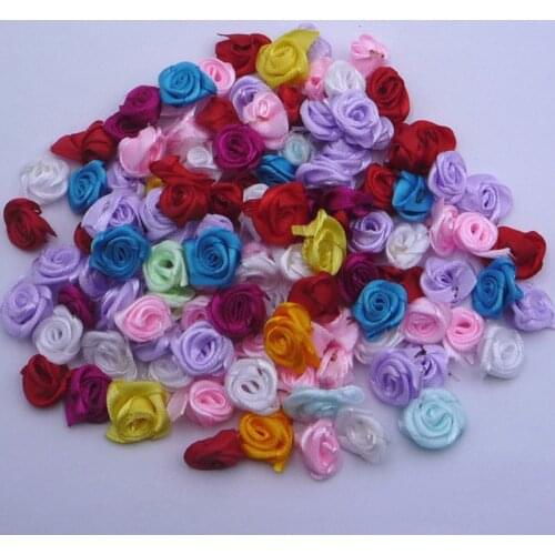 10pcs High Quality Applique Yellow Patches orange Rose Flower Patch Fabric Sewing Dress Accessories Stickers parches ropa P26