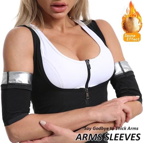 Neoprene Sweat Sauna Arm Sleeves Body Shaper Slim Arms Hot Thermo Fat Burner Slimming Trainer Sleeve for Gym Fitness Workout
