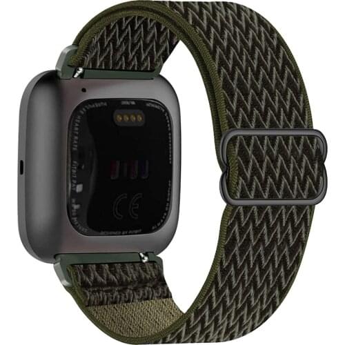 Nylon Strap for Fitbit Versa 2 Adjustable replacement Band for Fitbit Versa Lite smart watch bracelet wristband accessories