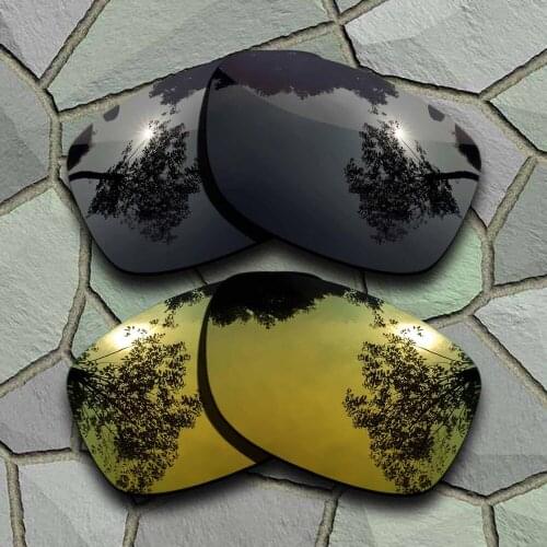 Grey Black&Yellow Golden Sunglasses Polarized Replacement Lenses for Oakley Jupiter Squared