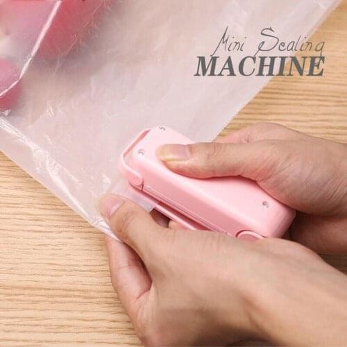Portable Mini Sealer Home Heat Bag Plastic Food Snacks Bag Sealing Machine Food Packaging Kitchen Storage Bag Clips