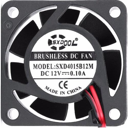 SXDOOL SXD4015B12M 40*40*15mm 4015 dc12v 0.1A 7000rpm 7.7CFM 1U 2U case cooling fan