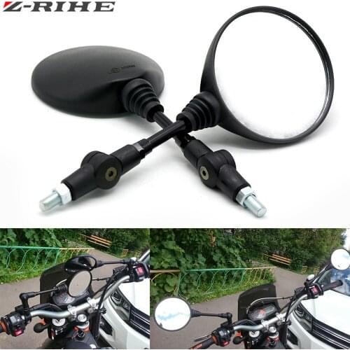 Universal Folding Motorcycle Mirror motorbike Side Mirrors Rearview Mirror for Suzuki DR-Z400SM DL650 2005 2006 2007-16