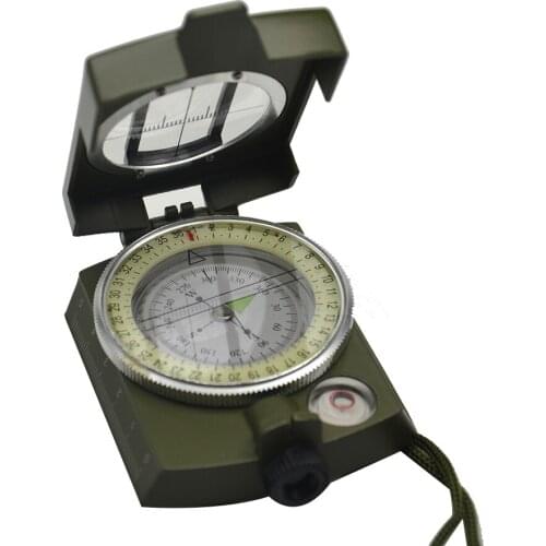 High Sensitive K4580 Compass American All Metal Folding Foldable Multifunctional Military Outdoor Field Hiking Camping Luminous