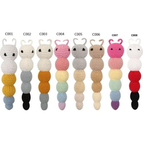 1Pc Baby Boys Girls Cartoon Hand Bell Ring Rattles Soft Lovely Crochet Doll Infant Sleep Pillow Side Toy Kids Handbells