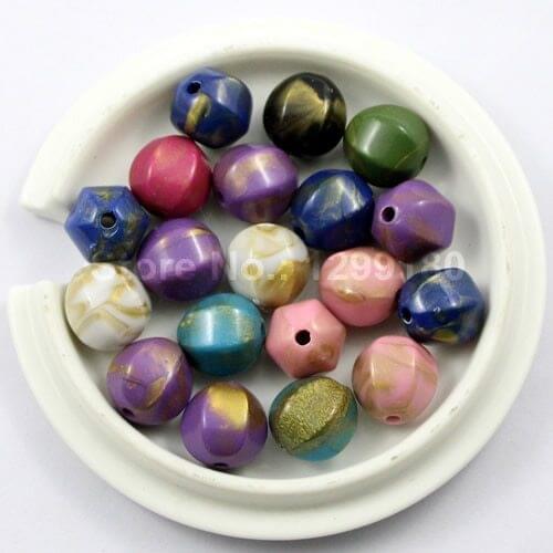 100pcs/lot Mix colors Watermelon beads Shape Acrylic Beads,lmitation Ceramic Beads,for Necklace DIY jewelry Accessory 13mmK01767