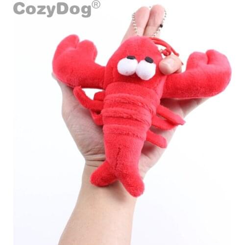 13 cm Cute Lobster Plush Pendant keychain New Arrivals Lobster Soft Stuffed Animals Toys Women Kids Birthday Party Gift