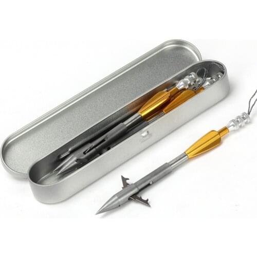 2/3/5pcs Fishing Darts Stainless Steel Slingshot Catapult Fishing Broadheads Archery Arrowhead Fishing Accessories