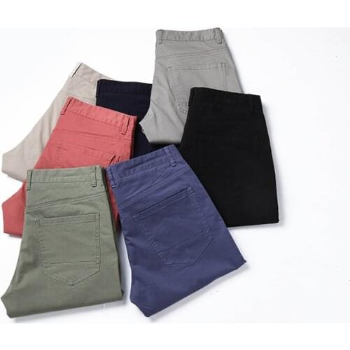 2021 New Summer 7 Color Plus Size 28-38 Mens Denim Shorts Solid Slim Elastic Short Jeans Regular Male Bermuda Short Pants 2021 n