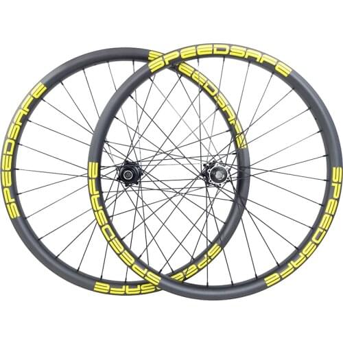 29er MTB enduro BOOST carbon wheels 40mm asymmetric 28mm deep clincher tubeless straight pull wheelset 15X110 12X148 6 pawls 60T