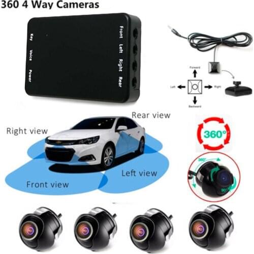 4-way panoramic recorder Car Parking Panoramic View Rearview 360 Degree