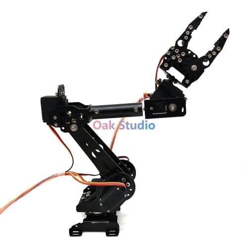 6 DOF robot arm,High torque metal gear servo,with Mechanical Claw CL-4, thick metal plate,For Robot DIY study project