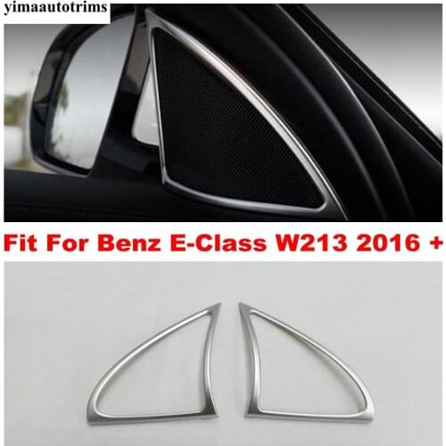 Accessories For Mercedes-Benz E-Class W213 2016 - 2021 Front Triangle Pillar A Stereo Speaker Audio Loudspeaker Frame Cover Trim