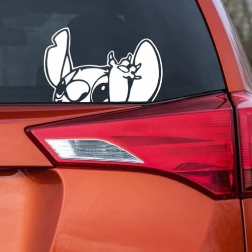18CM*12CM Car Stickers Stitch Cartoon Funny Decoration Creative Decals for Windshield Auto Tuning Styling KK Vinyls D30