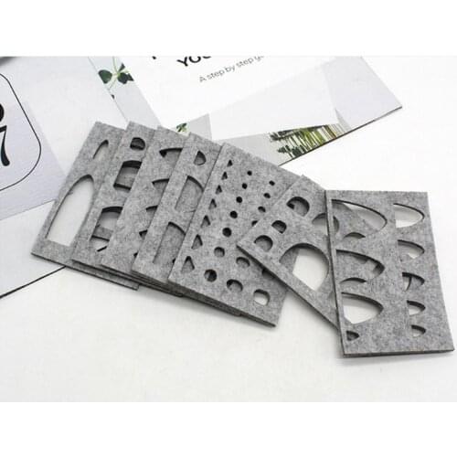8pcs Wool Felt Mold Needle Felting DIY Craft Stencil Applique Handicraft Shaping Mould Sewing N14 20 Dropoship
