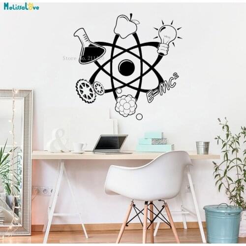 Science and Technology Wall Stickers Art Vinyl Home Decoration For Living Room Nursery Office Removable Decals Gift YT827