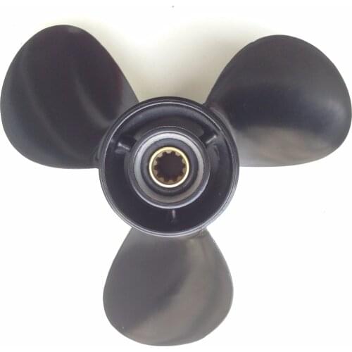 9.9x13 For NISSAN 20HP 30HP propeller NISSAN outboard boat motors 10 tooth spline NISSAN Aluminium Propeller
