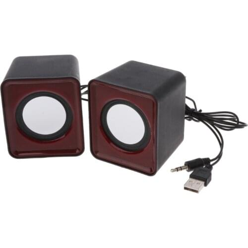 Wired Mini Speakers USB 2.0 for Laptop PC MP3 Multimedia Speaker Random Color