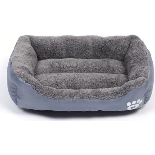 S-3XL Soft Fleece Dog Bed for Small Medium Large dog Warm Waterproof Bottom Pet Sofa for Puppy Washable Cozy Cat House Kennel