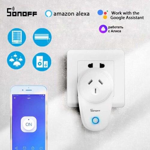 SONOFF S26 WiFi Smart Plug EU US UK CN AU Automation Home Remote Control APP Switch Works with eWelink Alexa Google Home