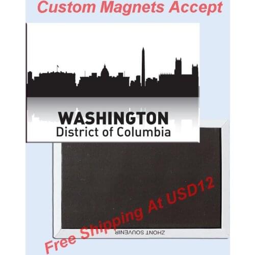USA Travel Magnets Gifts ,Washington DC Skyline,USA Souvenir Fridge Magnet 5700