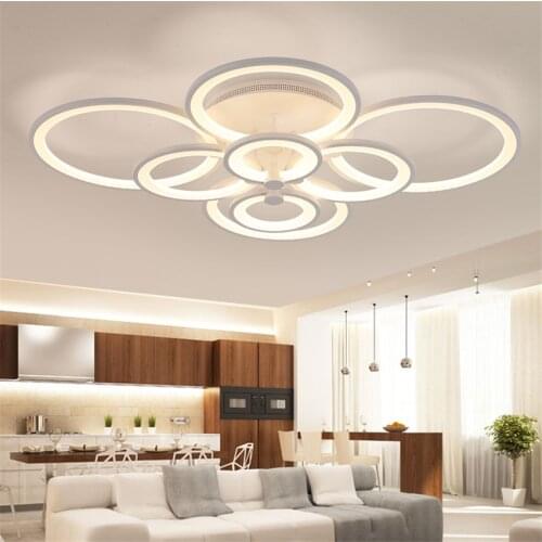 RC Modern Led Ceiling Lights for Living room Bedroom Luminarias Para sala Dimming Led Ceiling Lamps Decken Leuchten