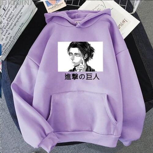 Manga Cartoon Attack On Titan Hoodies Sweatshirts Men / Women Printing Pullovers Unisex Long Sleeves Harajuku Winter Clothing