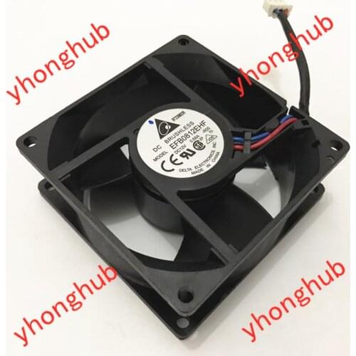 Delta Electronics EFB0812EHF R00 DC 12V 0.68A 80x80x32mm Server Cooling Fan