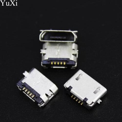 YuXi 50PCS/lot Micro USB Socket MK5P MINIUSB Female 5 Pin SMD DIP Connector replace parts
