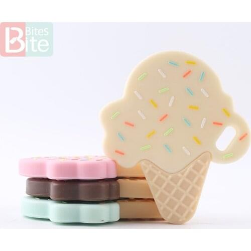 1Pc Baby Teether Silicone Pacifier Chain Clip Teething Pendant Food Grade Silicone Bead Montessori Baby Dummy Chain Nurses Gifts