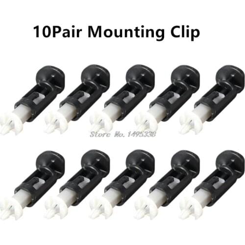 10Pair Hot CPU Heatsink Mount Pin Plastic Push Screw Cooler Cooling Fan Fastener Mounting Clip for Intel Socket Whosale&Dropship