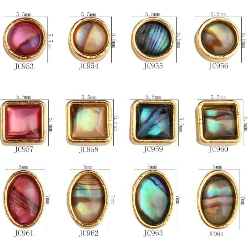 100 pcs 3D tortoise shell nail decoration/4 type 12 gradation effect charm Nail DIY deco/ Handmade DIY crafts supply/ amber deco