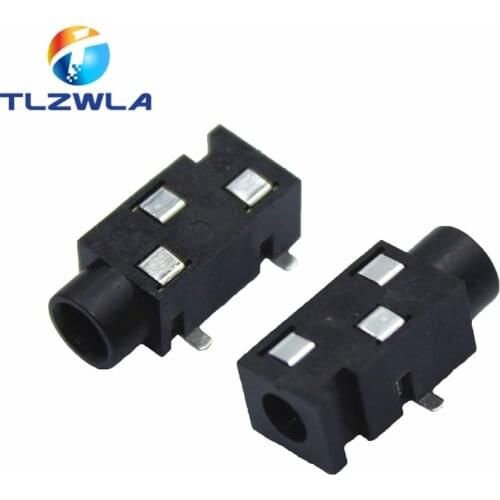 1000Pcs Earphone socket 3.5 Audio socket PJ-320 3 Pin SMD belt column 3.5 HeadsetFemale seat PJ320