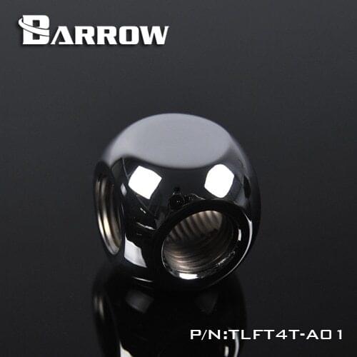 Barrow TLFT4T-A01 G1 / 4 "X4 black white silver 4-Way cubic Adapter seat water cooling computer accessories