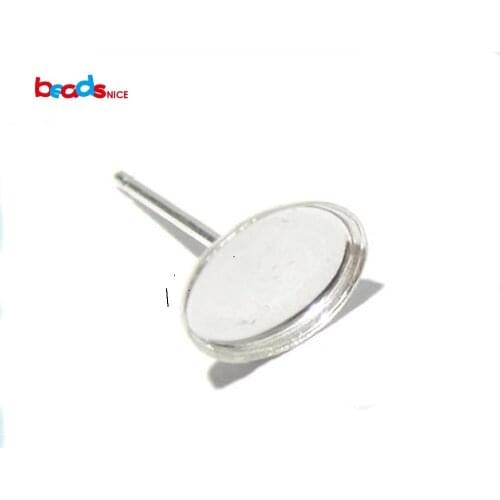 Beadsnice ID27259 new style stud earring post earring base oval fit 7x5mm earring setting cabochon