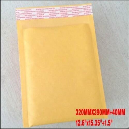 Bubble Mailers Padded Envelopes Bags KRAFT BUBBLE MAILERS MAILING BIG ENVELOPE BAG 12.6"X15.35"[320mmx390mm] 2015 Factory sales