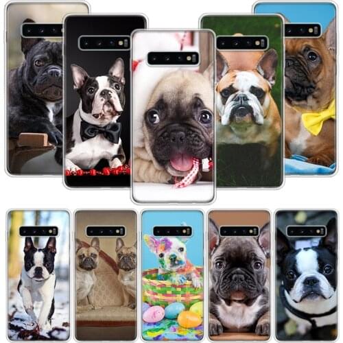 French Bulldog Puppy Phone Case For Samsung Galaxy S10 S20 S21 S9 S8 S7 Note 10 20 9 8 FE J4 J6 Ultra Plus Lite Pro + Edge Cover