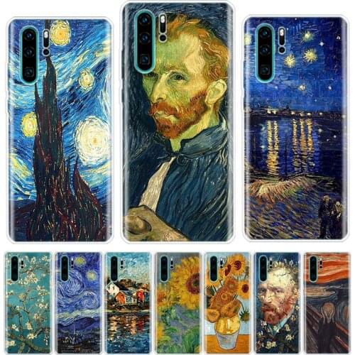 Van Gogh oil painting Phone Case For Huawei Honor Y5 Y6 Y7 Y9 Y9 9 10 20 Lite Pro 7A 7X 8S 8X 8A 9X 1020i 2019 Cover Shell Coque
