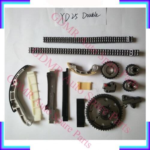 Double row Timing Tensioner Gear Kits YD25 YD22DDTI YD25DDTI 13028-AD202 Chain kit for nissan navara D22 D40