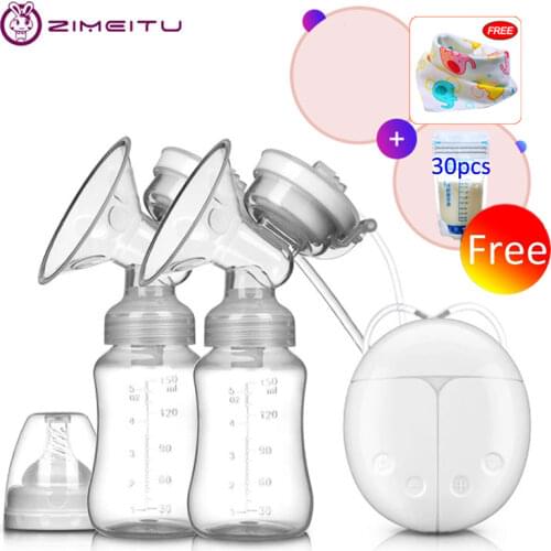Electric breast pump unilateral and bilateral breast pump manual silicone breast pump baby breastfeeding accessories