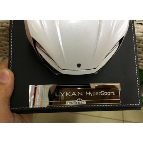 Kengfai Lykan HyperSport W Motors Car 1/18 Scale Limited Edition White Color