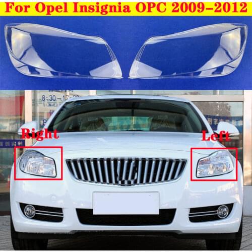 Car Light Caps Transparent Lampshade Front Headlight Cover Glass Lens Shell Cover For Buick Opel Insignia OPC 2009-2012