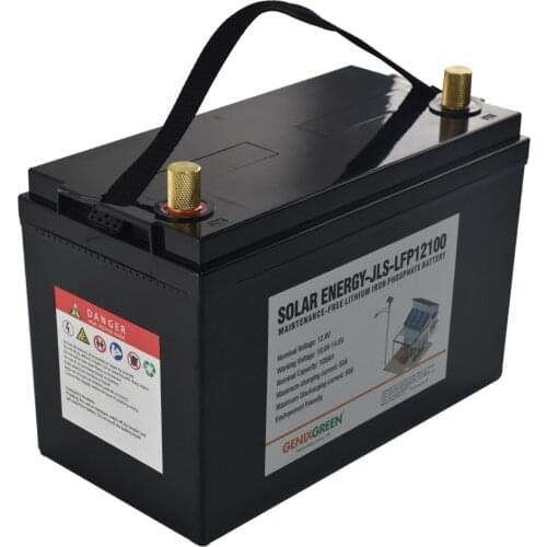 Solar Rechargeable Ups Rv Lifepo4 100ah Lithium Ion Battery 12v For Home Audio & Theater