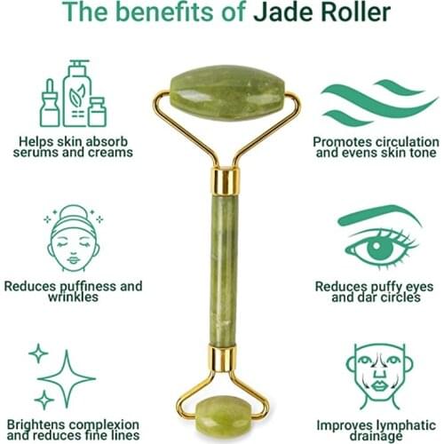 Natural Face Gua Sha Massager Jade Roller Scraper Facial Skin Care Guasha Stone For Face Neck Skin Lifting Wrinkle Remover Care