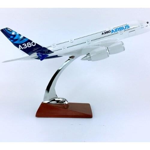 30CM simulation Aircraft 1:250 Airbus AIRBUS A380-800 model Prototype diecast plastic W base alloy aircraft plane collectibleToy